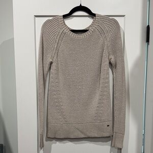 American Eagle Outfitters Light Taupe Crew Neck Sweater